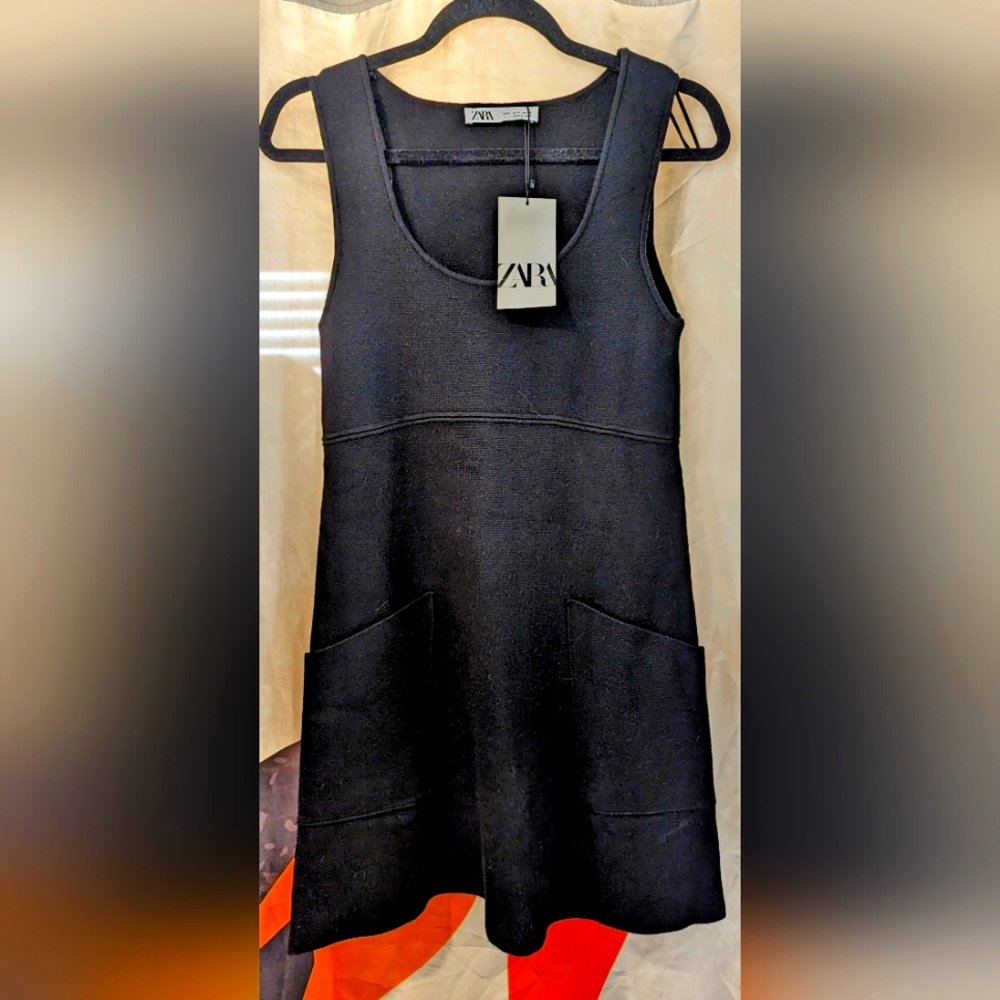 Zara black dress sleeveless